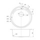 IDDIS Мойка врезного монтажа с сифоном Suno S, нерж. сталь, шелк, D510 (SUN51S0i77S) SUN51S0i77S - фото 295924