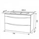 IDDIS Тумба с раковиной Cloud 80 подвесная белая (CLO80W0i95K) CLO80W0i95K - фото 296258