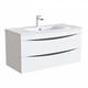 IDDIS Тумба с раковиной Cloud 100 подвесная белая (CLO10W1i95K) CLO10W1i95K - фото 296259