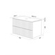 IDDIS Тумба подвесная со столешницей Aiger 80 см, белый (AIG80W0i95K) AIG80W0i95K - фото 296555