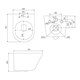 IDDIS Унитаз подвесной Calipso, черный матовый (CALR3BMi25) CALR3BMi25 - фото 296694