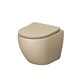 GROSSMAN Унитаз GR-4455BEMS Color (485х360х375) БЕЖЕВЫЙ матовый подвеснойбезободковый с тонкой крышкой GR-4455BEMS - фото 297306