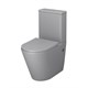 GROSSMAN Унитаз напольный Color GR-4480GLMS (620х365х810) безободковый,светло-серый матовый с тонкой крышкой,микролифт,2 места GR-4480GLMS - фото 297344