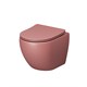 GROSSMAN Унитаз GR-4455PIMS Color (495х365х375) РОЗОВЫЙ матовый подвеснойбезободковый с тонкой крышкой GR-4455PIMS - фото 297348