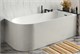 AZARIO Ванна акриловая LUTON 1700x800x580, пристенная, в комплекте с сифоном и металлической рамой, правая, белая ( LUT17080 R ) LUT17080 R - фото 297854