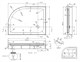 AZARIO Душевой поддон  900х1200х150 L, для VICTORIA 2131-1-L P2912 L - фото 298313