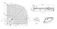 AZARIO Душевой поддон  1000х1000х150 R/L, для EDMONTON 2231/OTTAWA 2142 1000 P210 R/L - фото 298463