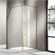 AZARIO Душевая перегородка  RICHMOND Walk-in 900х2000 прозрачное стекло 6 мм, цвет профиля золото (AZ-NAG6310 900 Gold) AZ-NAG6310 900 Gold - фото 298578