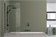 AZARIO Шторка для ванны  MERRIT 800х1400, прозрачное стекло 6 мм, покрытие EASY CLEAN, цвет профиля черный (AZ-NF6211-1 800 BLACK) AZ-NF6211-1 800 BLACK - фото 298627
