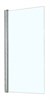 AZARIO Шторка для ванны  MERRIT 800х1400, прозрачное стекло 6 мм, покрытие EASY CLEAN, цвет профиля серебро (AZ-NF6211-1 800) AZ-NF6211-1 800 - фото 298629