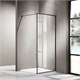 AZARIO Душевая перегородка  RICHMOND 6310 Walk-in 1500x2000 прозрачное стекло 6 мм, цвет профиля черный (AZ-NAG 6310 1500 BLACK) AZ-NAG 6310 1500 BLACK - фото 298657