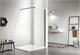 AZARIO Душевая перегородка  CHICAGO Walk-in 1200x1950 прозрачное стекло 8 мм, покрытие EASY CLEAN, цвет профиля черный (AZ-NAR6310 1200 Black) AZ-NAR6310 1200 Black - фото 298690