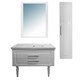 AZARIO Комплект Тумба напольная ELEGANT 100 с раковиной Exclusive 100 , цвет белый CS00058284 - фото 298774