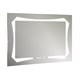 AZARIO Зеркало OTTO-4 800х600 c подсветкой и диммером, сенсор выкл+часы (ФР-00001398) ФР-00001398 - фото 298789