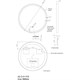 AZARIO Зеркало Aurora D600 с подсветкой, сенсорный выключатель с функцией диммера, алюминиевая черная рама (AZ-Z-011CS) AZ-Z-011CS - фото 298912