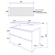 AZARIO Комплект Тумба Марика 80 Н 800*640*470 напольная с раковиной Fonte 80 (OW-00097237), цвет белый OW-00097237 - фото 298975