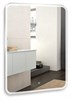AZARIO Зеркало Стив 685х915, LED-подсветка с диммером, сенсорный выключатель (ФР-00001480) ФР-00001480 - фото 299049