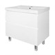 AZARIO Комплект Тумба Мила 80Н 815х470х870 напольная, с раковиной Tempo 80 (CS00091366), цвет белый матовый CS00091366 - фото 299553