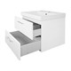 AZARIO Комплект Тумба Ника 60 610х480х560 подвесная, с раковиной Tempo 60 (CS00091367), цвет белый CS00091367 - фото 299562