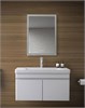 AZARIO Зеркало-шкаф Киото 50 (535х750) c подсветкой и диммером + часы (LED-00002356), цвет белый LED-00002356 - фото 299695