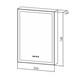 AZARIO Зеркало-шкаф Киото 50 (535х750) c подсветкой и диммером + часы (LED-00002356), цвет белый LED-00002356 - фото 299696
