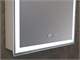 AZARIO Зеркало-шкаф Киото 60 (600х800) c подсветкой и диммером + часы (LED-00002358), цвет белый LED-00002358 - фото 299703