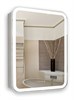 AZARIO Зеркало-шкаф AZARIOФиджи 60 602х800х140 c подсветкой и диммером + часы (LED-00002363), цвет белый LED-00002363 - фото 299720