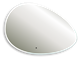 AZARIO Зеркало OMEGA 920*600 c подсветкой и диммером, бесконтактный сенсор (LED-00002556) LED-00002556 - фото 299822