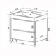 AZARIO Комплект Тумба LOTOS 70/2 Н 710х475х835 напольная с раковиной Monte 70 (CS00081986), цвет белый CS00081986 - фото 299836