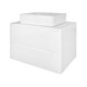 AZARIO Тумба LOTOS 70/2 700х460х500 подвесная, без раковины, белый гланцевый (CS00084143), цвет белый CS00084143 - фото 299867