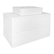 AZARIO Тумба LOTOS 80/2 800х460х500 подвесная, без раковины, белый глянец (CS00084144), цвет белый CS00084144 - фото 299873
