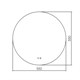 AZARIO Зеркало Savanna RGB D550 SMART-управление, парящая подсветка (LED-00002605) LED-00002605 - фото 299936