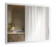 AZARIO Зеркало Lucia 800х680 с подсветкой, сенсорный выключатель с функцией диммера (AZ-Z-061-1CS) AZ-Z-061-1CS - фото 300323