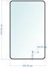 AZARIO Зеркало INCANTO 600х1000 бесконтактный сенсор, подсветка с диммером, цвет золото (LED-00002558) LED-00002558 - фото 300436