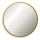AZARIO Зеркало Monaco-GOLD d1000 бесконтактный сенсор, золотая рамка (LED-00002767) LED-00002767 - фото 300513