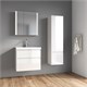 AZARIO Комплект тумба Velluto 100 1000х450х660 подвесная, с раковиной Slim 100, белый матовый (CS00088604), цвет белый матовый CS00088604 - фото 300692