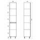 AZARIO Пенал Viola 40 400х320х1900 напольный, белый (CS00096744), цвет белый CS00096744 - фото 300841