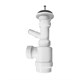 AZARIO Раковина подвесная Ritsa 801х503х95 над стиральной машиной, белый (CS00093810) CS00093810 - фото 301504