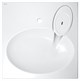 AZARIO Раковина подвесная Elegance 592х59290 литьевой мрамор, белая (CS00078300) CS00078300 - фото 301862