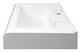 AZARIO Раковина подвесная Mario 600х505х145 литьевой мрамор, белый (CS00078506) CS00078506 - фото 301989