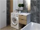 AZARIO Раковина Paola Magenta 1100 R правосторонняя, литьевой мрамор, белый (CS00079100) CS00079100 - фото 302001
