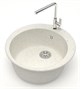 AZARIO Кухонная мойка Vital 507x507x200 искусственный мрамор, цвет Хлопок (CS00079704) CS00079704 - фото 302074
