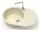AZARIO Кухонная мойка Flora 730x450x215 искусственный мрамор, цвет бежевый (CS00079912) CS00079912 - фото 302097
