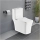 AZARIO Унитаз-моноблок  GRESSA 705х370х760 напольный, безободковый, в комплекте со смывным механизмом Geberit и сиденьем дюропласт микролифт (AZ-1111-G) AZ-1111-G - фото 302276