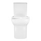 AZARIO Унитаз-компакт  Alba 620х405х805 напольный, безободковый, с сиденьем микролифт (AZ-8323) AZ-8323 - фото 302490