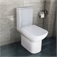 AZARIO Унитаз-компакт  Alba 620х405х805 напольный, безободковый, с сиденьем микролифт (AZ-8323) AZ-8323 - фото 302493