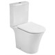 AZARIO Унитаз-компакт  VISE 640х365х820 напольный, безободковый, в комплекте с быстросъемным сиденьем микролифт (AZ-1343BT) AZ-1343BT - фото 302617