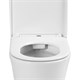 AZARIO Унитаз-компакт  VISE 640х365х820 напольный, безободковый, в комплекте с быстросъемным сиденьем микролифт (AZ-1343BT) AZ-1343BT - фото 302621