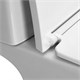 AZARIO Унитаз-компакт  VISE 640х365х820 напольный, безободковый, в комплекте с быстросъемным сиденьем микролифт (AZ-1343BT) AZ-1343BT - фото 302623