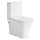 AZARIO Унитаз-компакт  Blaise 385х615х801 напольный, безободковый с быстросъемным сиденьем микролифт (AZ-55-1) AZ-55-1 - фото 303038